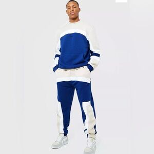 Boohoo Color Block Tracksuit